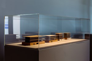Artspace, Michaël Borremans, 'Small Museum for Brave Art (four variations)' (2007). Wood, cardboard and paint, dimensions variable. Installation view: 21st Biennale of Sydney, Artspace, Sydney (16 March–11 June 2018). Courtesy the artist and Zeno X Gallery, Antwerp. Photo: Document Photography.